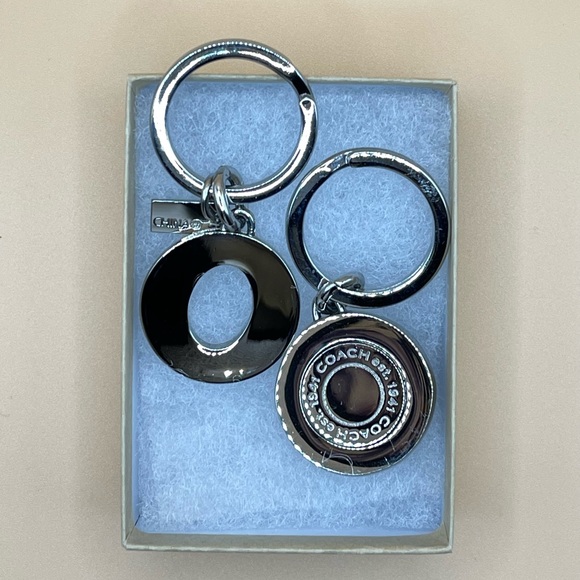 Coach Silver Key Holder with Crystal Accents - Picture 6 of 6